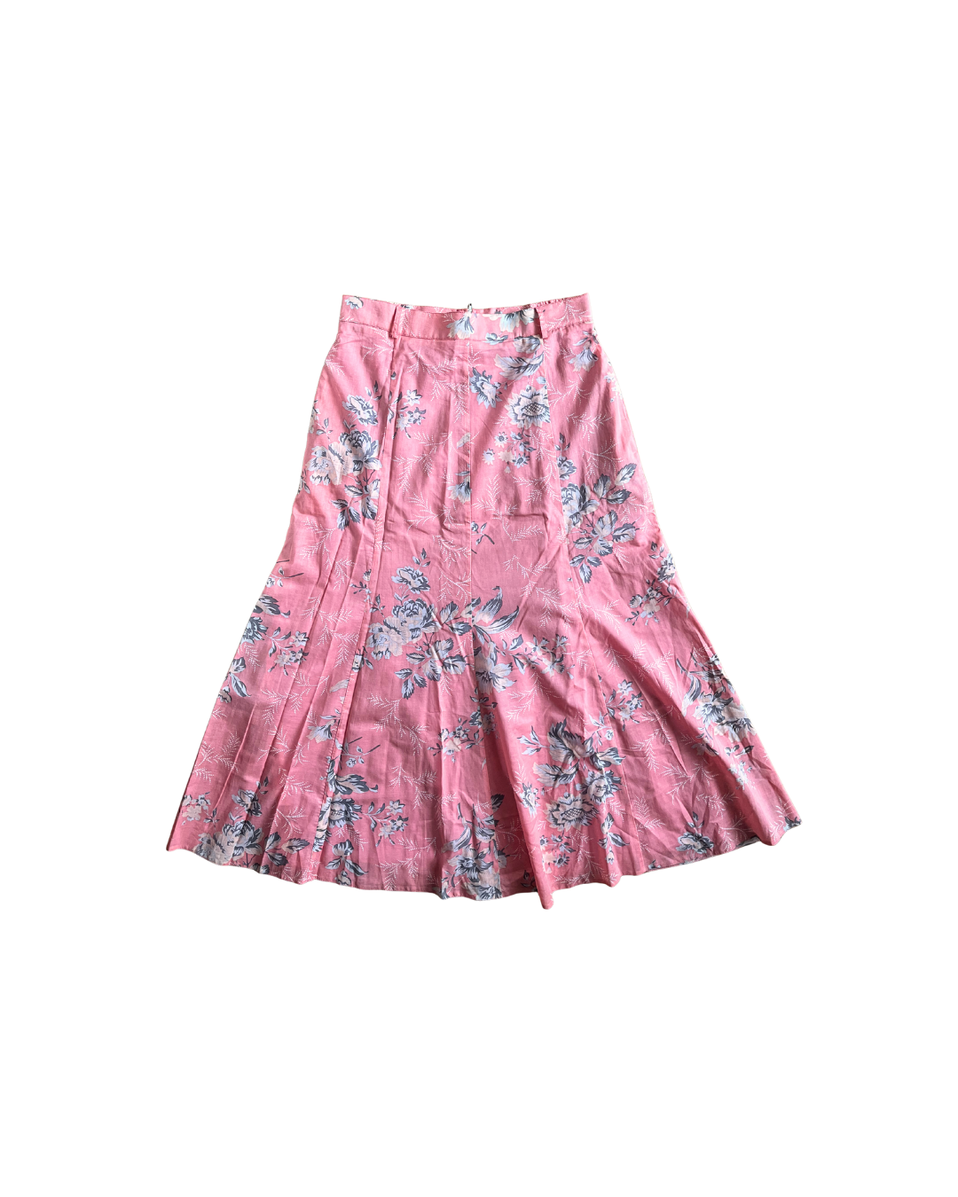 Jupe rose fleurie