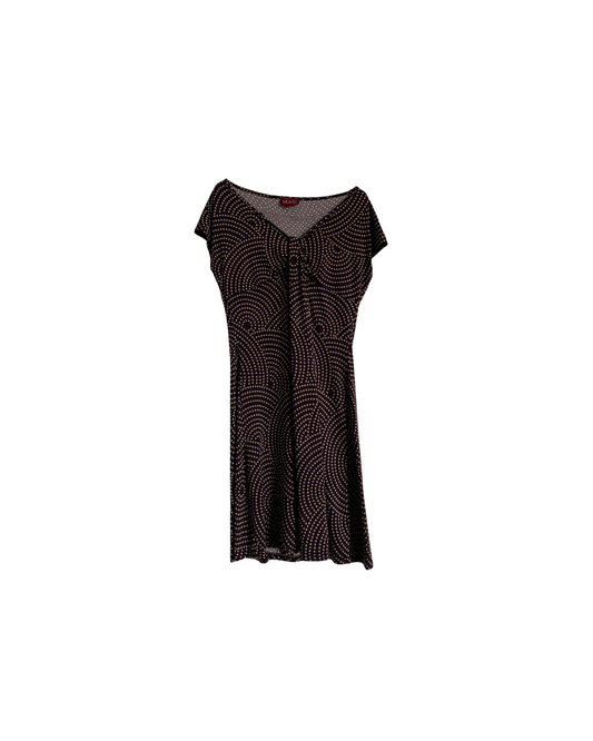 Robe violette à pois