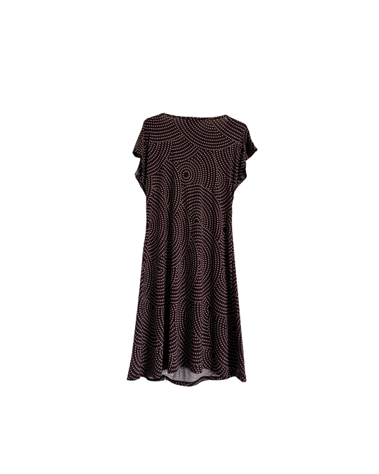 Robe violette à pois